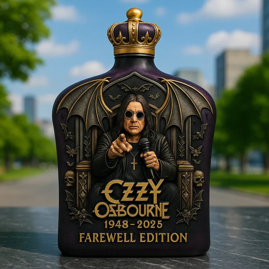 In Memory of Ozzy Whiskey bottle - Final Tour Memorial Whiskey Bottle