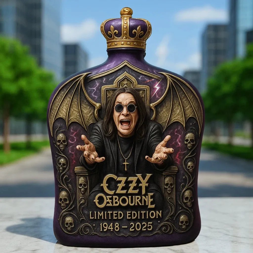 In Memory of Ozzy Whiskey bottle - Final Tour Memorial Whiskey Bottle