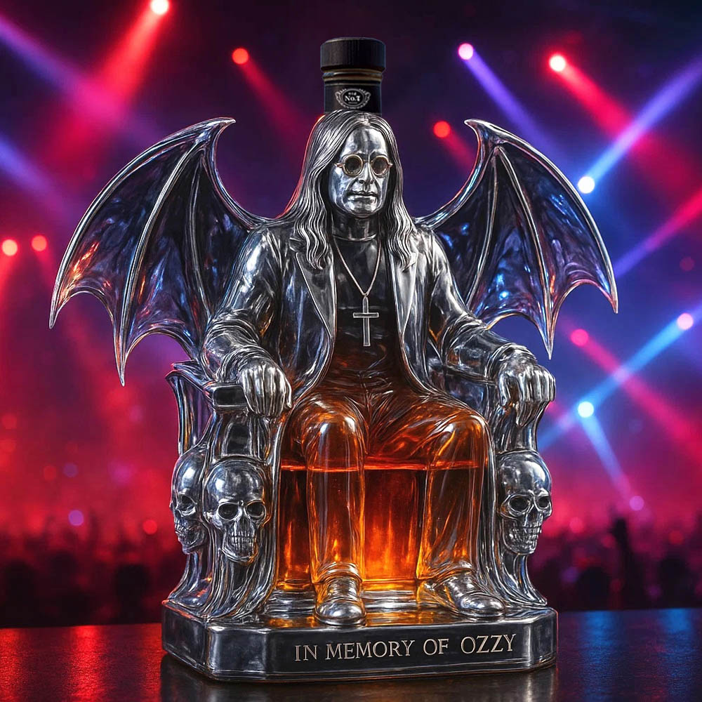 In Memory of Ozzy Whiskey bottle - Final Tour Memorial Whiskey Bottle