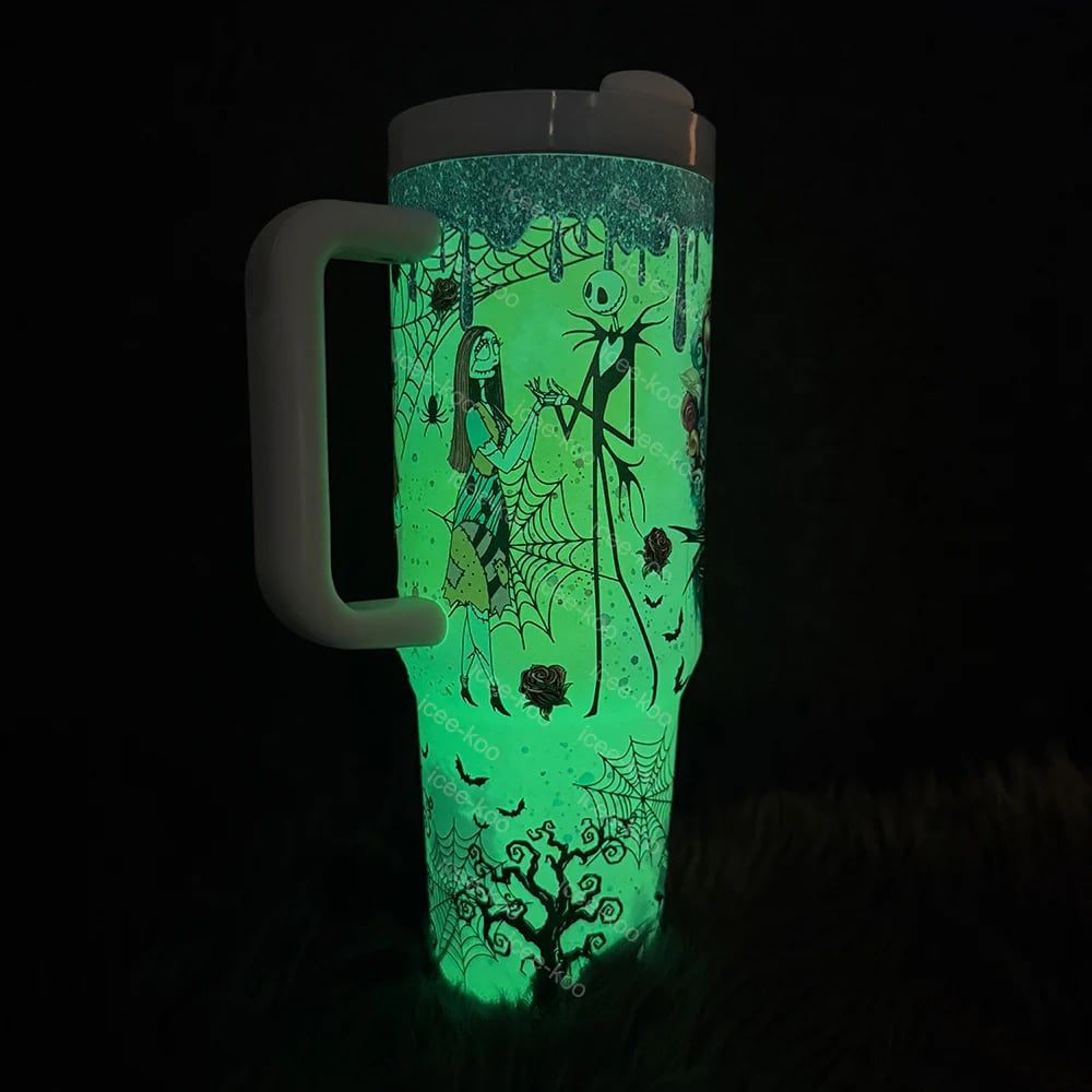 ๐ The Ultimate Halloween Gift: Sally x Jack Skellington 40oz Tumbler ๐โจ