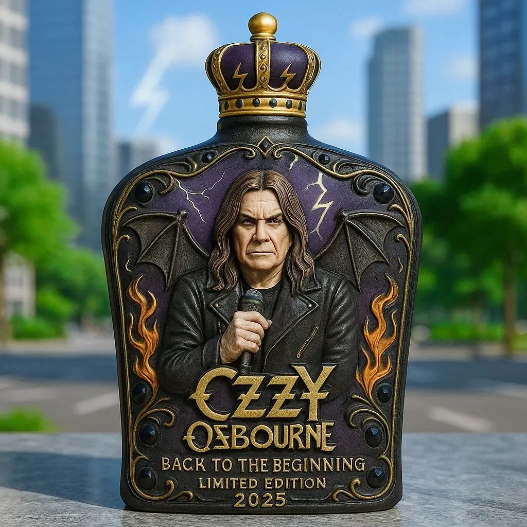In Memory of Ozzy Whiskey bottle - Final Tour Memorial Whiskey Bottle