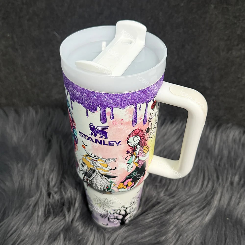 ๐ The Ultimate Halloween Gift: Sally x Jack Skellington 40oz Tumbler ๐โจ