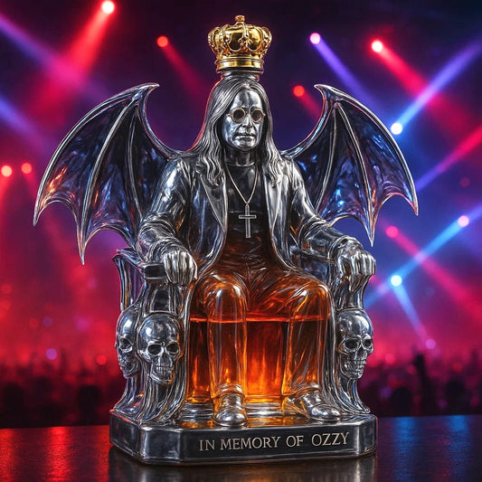 In Memory of Ozzy Whiskey bottle - Final Tour Memorial Whiskey Bottle