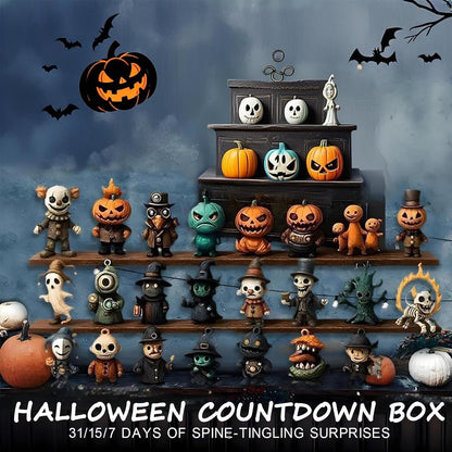 🔥🎃31 Nights of Fright – Halloween Countdown Box with Figurines